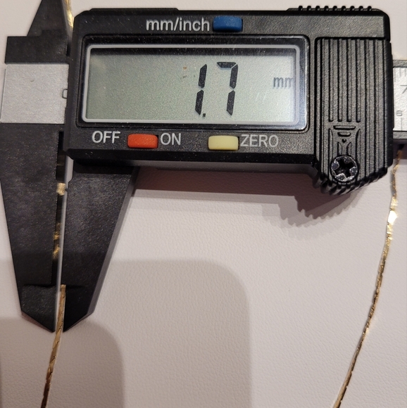 10k Solid Yellow Gold Chain, 17" Length, spring ring clasp. 💥FIRM PRICE💥 - Picture 4 of 4